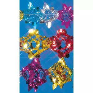 Girland Party fólia csillogó színes 15cmx2, 7m 3db/csomag R1019