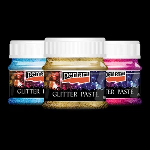 Glitterpaszta 50ml Pentart finom szivárvány