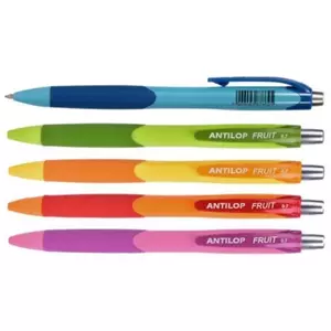 Golyóstoll Antilop 0,7mm prémium olajzselés toll, vegyes színekben, kék tintával
