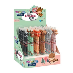 Golyóstoll radírozható 0,5mm Little Foxes 6 minta kék írás Colorino
