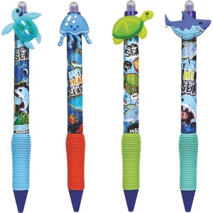 Golyóstoll radírozható 0,5mm SeaAnimals kék Colorino