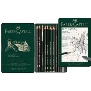 Faber-Castell grafitceruza set Pitt grafit szett 11db fémdobozba AG-Pitt 112972