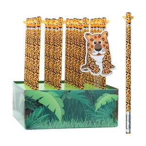 Grafitceruza állatos 4D kerek leopárd