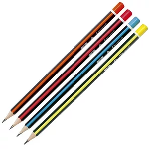 Grafitceruza HB háromszögletű neon szín test Connect db-os