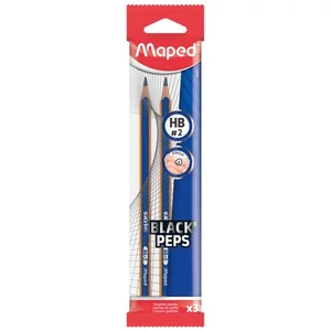 Grafitceruza HB Maped háromszögletű Black Peps Navy Grafitceruzák radírvég nélkül