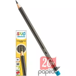 Grafitceruza SiVO 3B hatszögletű ezüst test natúr végű Absolute Hexagonal minőségi ceruza