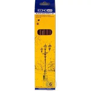 Grafitceruza 6db/cs Economix Bordeaux hatszögletű 6db-os grafitceruza szett Papiron