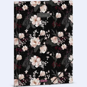 Gumis mappa A4 Ars una 24' Flowery black (5374) 50213740