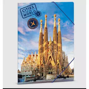 Gumis mappa A4 Ars Una Cities-Barcelona (5314) 23 50213146 prémium