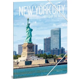 Gumis mappa A4 Ars Una Cities-New York 21' 50211104 prémium