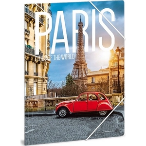 Gumis mappa A4 Párizs 19' Cities - Paris - Ars Una 90219238 prémium, gumis dosszié