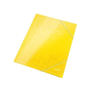 Gumis mappa A4 Leitz 15 mm, karton Wow, sárga Iratrendezés, archiválás