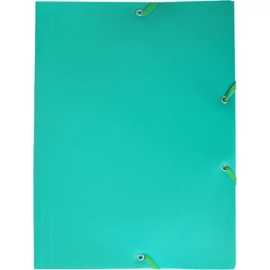 Gumis mappa A4 műanyag zöld Bluering
