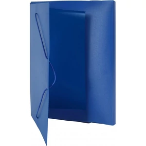 Gumis mappa A4 műanyag gerincvastagított 30mm-es kék