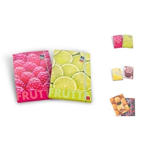 Gumis mappa A4 Pigna Fruits karton, 1cm-es gerinccel 02320843L/02326343L