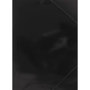 Gumis mappa A4 karton 300g fényes fekete  BlueRing 300gr.