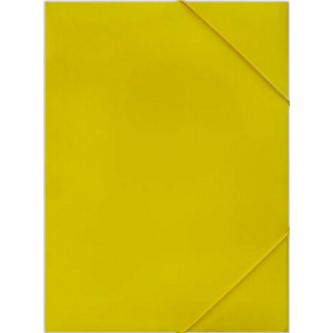 Gumismappa A4 karton 300g Office Art fényes sárga