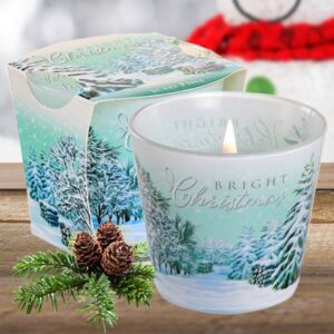Gyertya 1 üvegben illatos 21 Bright Christmas Snow Flakes Bartek Candles