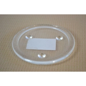 Gyertyatartó tányér kerek üveg gömb, 10,5cm