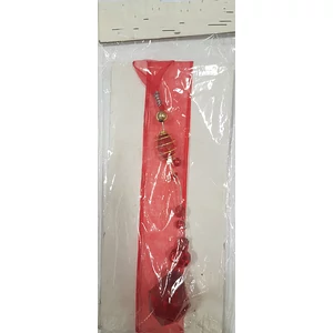 Szalag gyöngy organza szalagon kék, fekete, piros