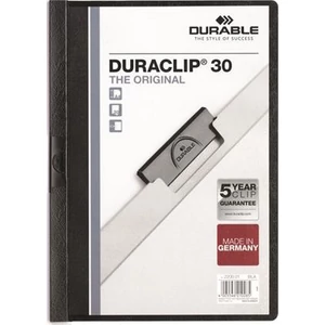 Gyorsfűző klipes A4 Durable fekete DB220001