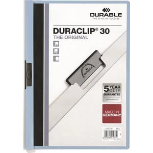 Gyorsfűző klipes A4 Durable kék DB220005