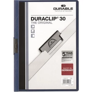 Gyorsfűző klipes A4 Durable sötétkék DB220007