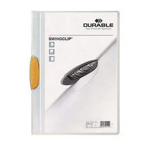 Gyorsfűző klipes A4 DURABLE Swingclip 30 sárga