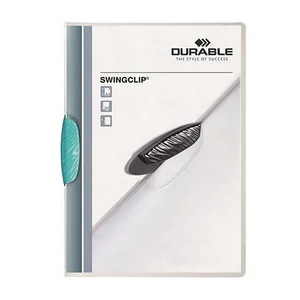 Gyorsfűző klipes A4 DURABLE Swingclip 30 világoskék