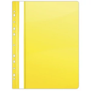 Gyorsfűző lefűzhető PVC Donau A4 citromsárga 10db/csomag D1704S