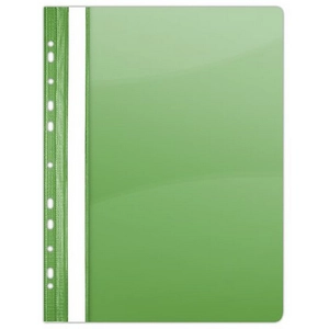 Gyorsfűző lefűzhető PVC Donau A4 Zöld 10db/csomag