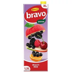 Gyümölcsital 12% 1,5 RAUCH Bravo piros multivitamin