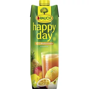 Gyümölcslé 100% Rauch 1l Happy day multivitamin KHI152