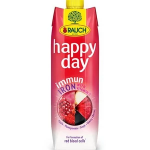 Gyümölcslé 55% 1l RAUCH Happy day Immun Iron