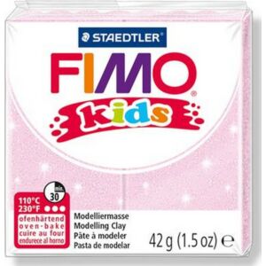 Gyurma 42 g Fimo égethető Kids gyöngyház világos rózsaszín