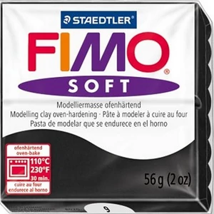 Gyurma 56 g Fimo égethető Soft fekete FM80209