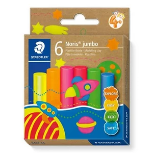 Gyurma készlet modellező STAEDTLER Noris jumbo 842 6 különböző neon szín