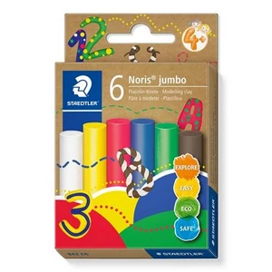 Gyurma készlet modellező STAEDTLER Noris jumbo 842 6 különböző szín