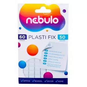 Gyurmaragasztó Nebulo Plasti Fix 60 kocka/csomag C NPF