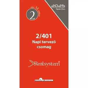 Gyűrűs kalendárium kieg. 2025 2/401 éves kiegészítő napi tervező M-es Realsystem 2025 kollekció!