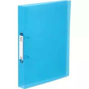 Gyűrűskönyv A4 2gy. 40mm, maxi, PP, cserélhető címke Viquel Propyglass, kék