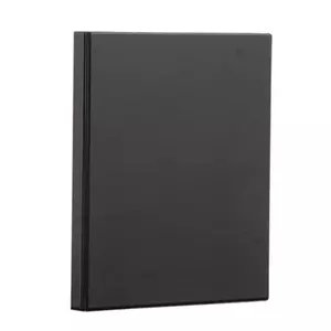 Gyűrűskönyv panorámás PANTA PLAST 4gy 25mm A4 PP/karton fekete Iratrendezés PANTA PLAST 0316-0022-01