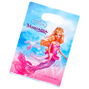 Party tasak 16x23cm Barbie Hableány (Sellő Kaland) 6db/csomag