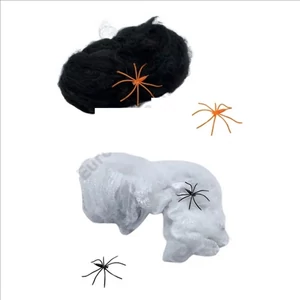 Halloween dekor Pókháló pókokkal  2 színben