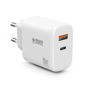 Hálózati töltő 1xUSB-A (12W) 1xUSB-C (45W) URBAN FACTORY
