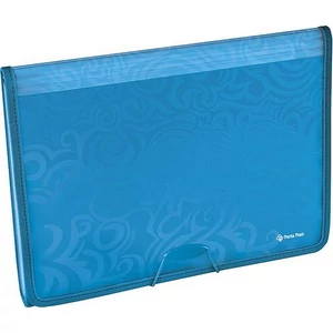 Harmonika mappa A4 Panta Plast TaiChi 6rekeszes PP műanyag gumis kék PANTA PLAST 0410-0077-03