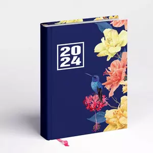 Határidőnapló 2024 Hölgyeknek Librobello 5421-66 floral Realsystem 2024 kollekció!