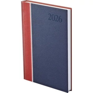 Határidőnapló A5 2026 G015 A5 Napi Bordó-Fehér-Kék Toptimer 2026 kollekció!