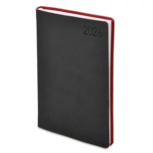 Határidőnapló A5 2026 M021 A5 Napi Fekete-Bordó Toptimer 2026 kollekció!