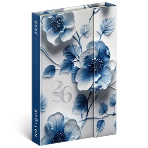 Határidőnapló B/6 2026 Mágneses Poppies 11×16 cm Realsystem 2026 kollekció!